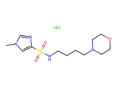N-(4-Morpholinobutyl)-1-methyl-4-imidazolesulfonamide hydrochloride structure