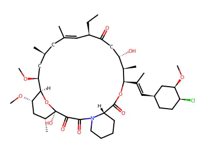 Pimecrolimus structure