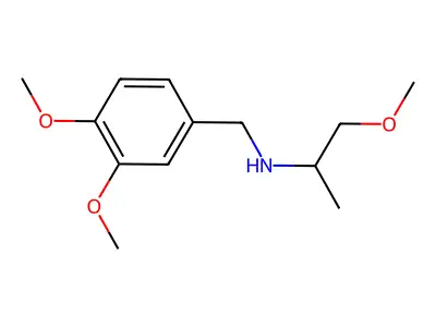 (3,4-Dimethoxybenzyl)(2-methoxy-1-methylethyl)amine structure