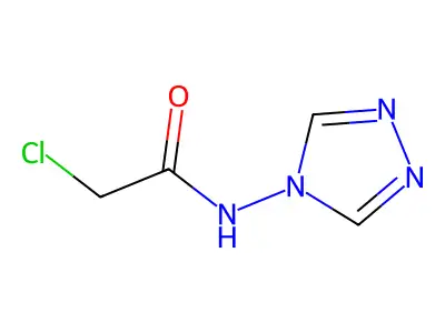 2-chloro-N-(1,2,4-triazol-4-yl)acetamide structure