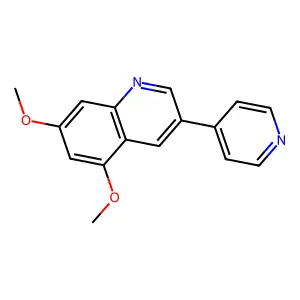 5,7-Dimethoxy-3-(4-pyridinyl)quinoline structure