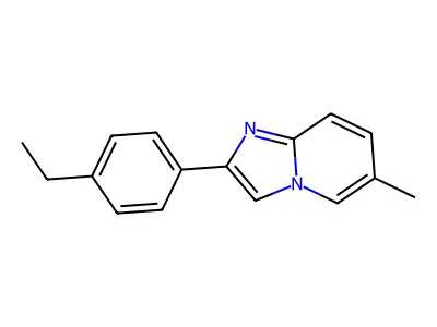 2-(4-Ethylphenyl)-6-methylimidazo[1,2-a]pyridine structure