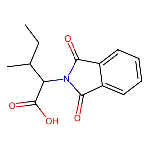 (2R,3S)-2-(1,3-Dioxoisoindolin-2-yl)-3-methylpentanoic acid structure