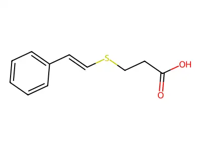 3-(Styrylthio)propanoic acid structure