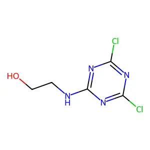 2-[(4,6-Dichloro-1,3,5-triazin-2-yl)amino]ethanol structure