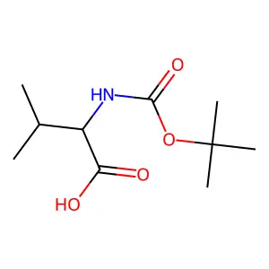 Boc-L-Valine structure