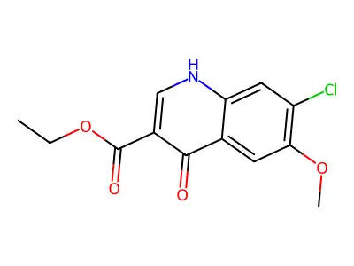 Ethyl 7-chloro-4-hydroxy-6-methoxyquinoline-3-carboxylate structure