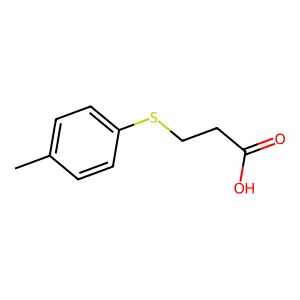 3-((4-Methylphenyl)thio)propionic acid structure