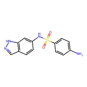 4-Amino-N-1H-indazol-6-ylbenzenesulfonamide structure