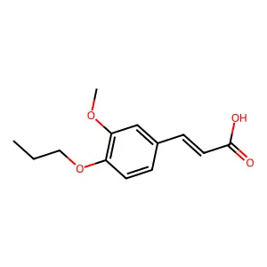 3-(3-Methoxy-4-propoxyphenyl)-2-propenoic acid structure