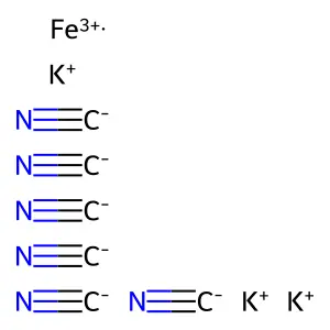 Potassium ferricyanide structure