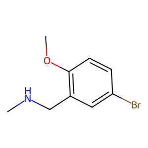 1-(5-bromo-2-methoxyphenyl)-N-methylmethanamine structure