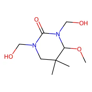 2(1H)-Pyrimidinone, tetrahydro-1,3-bis(hydroxymethyl)-4-methoxy-5,5-dimethyl- structure