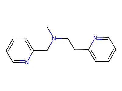 2-Pyridineethanamine, N-methyl-N-(2-pyridinylmethyl)- structure