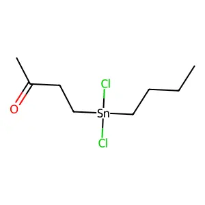 2-Butanone, 4-(butyldichlorostannyl)- structure