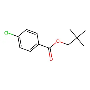 Benzoic acid, 4-chloro-, 2,2-dimethylpropyl ester structure