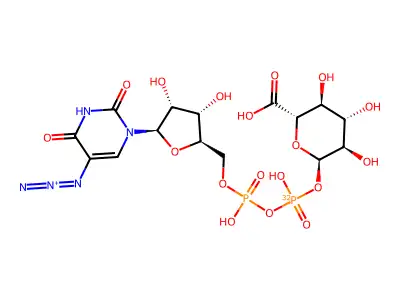 5-Azido-udp-glucuronic acid structure