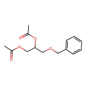 1,2-Propanediol, 3-benzyloxy-1,2-diacetyl- structure