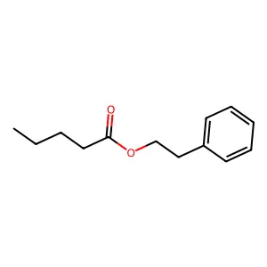 1-Phenylethane-1,2-diyl dipentanoate structure