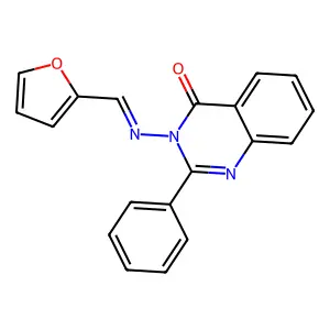 3-[(2-Furanylmethylene)amino]-2-phenyl-4(3H)-quinazolinone structure