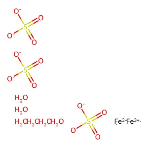 Ferric sulfate hexahydrate structure