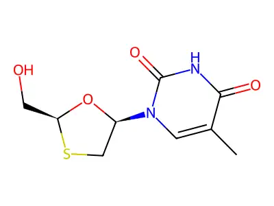OxathiolanT-(+)-beta structure