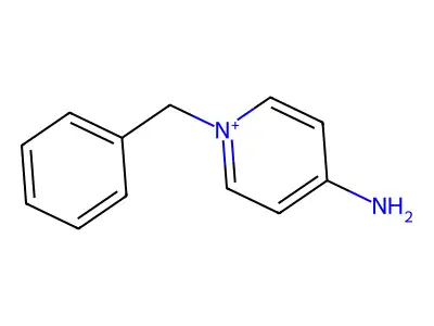 Pyridinium, 4-amino-1-(phenylmethyl)- structure