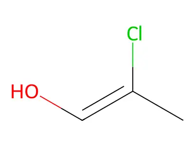 (Z)-2-chloroprop-1-en-1-ol structure