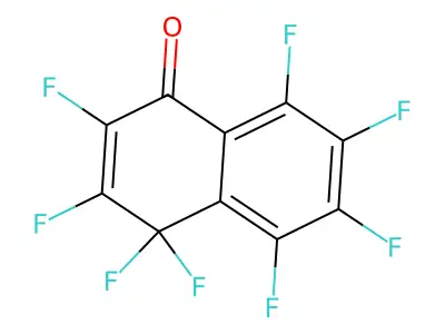 1(4H)-Naphthalenone, 2,3,4,4,5,6,7,8-octafluoro- structure