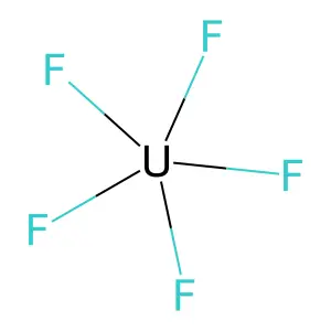 Uranium fluoride (UF5) structure