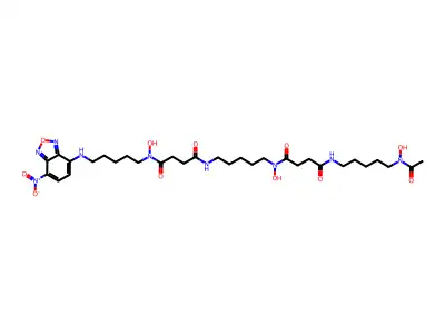 7-Nitrobenz-2-oxa-1,3-diazole desferrioxamine B structure