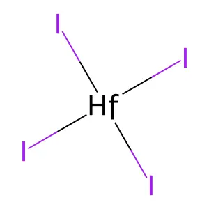 Hafnium iodide (HfI4) structure