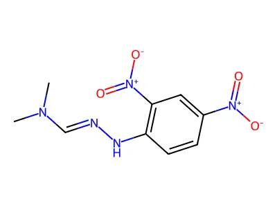 N'-(2,4-dinitroanilino)-N,N-dimethylmethanimidamide structure