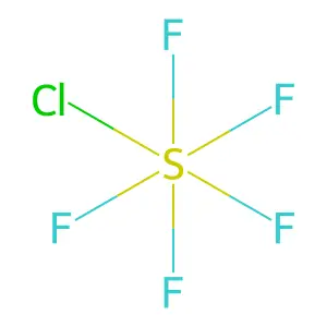 Sulfur chloropentafluoride structure