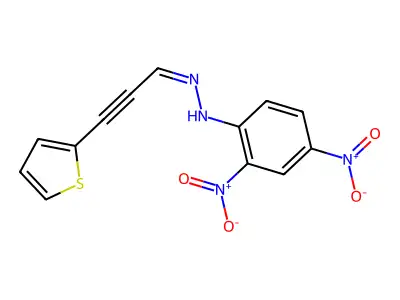 3-(2-Thienyl)propynal 2,4-dinitrophenyl hydrazone structure