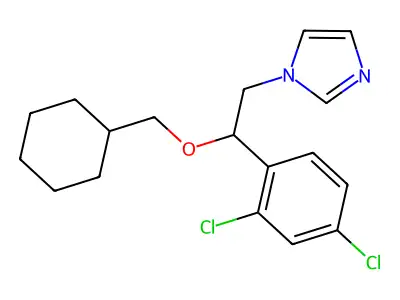 1H-Imidazole, 1-[2-(cyclohexylmethoxy)-2-(2,4-dichlorophenyl)ethyl]- structure