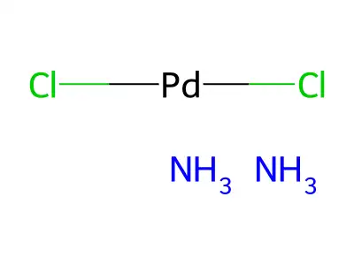 Palladium, diamminedichloro- structure