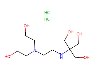 1,3-Propanediol, 2-((2-(bis(2-hydroxyethyl)amino)ethyl)amino)-2-(hydroxymethyl)-, dihydrochloride structure