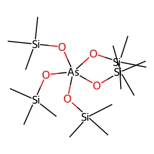 Arsorane, pentakis((trimethylsilyl)oxy)- structure