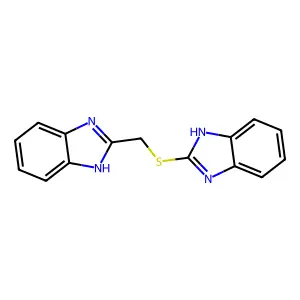 1H-Benzimidazol-2-yl 1H-benzimidazol-2-ylmethyl sulfide structure