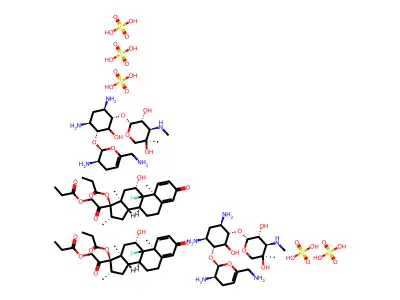 Sisomicin sulfate mixt. with betamethasone dipropionate structure