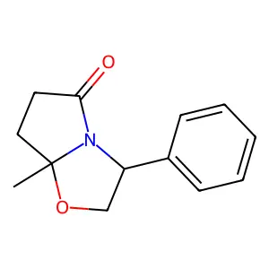 (3R,7aS)-7a-methyl-3-phenyl-2,3,6,7-tetrahydropyrrolo[2,1-b][1,3]oxazol-5-one structure