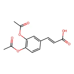 3,4-Diacetoxycinnamic acid structure