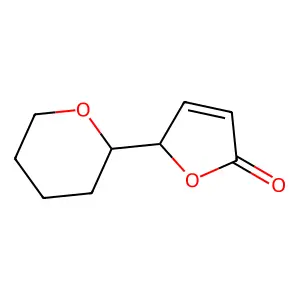 5-(tetrahydro-2'H-pyran-2'-yl)-2(5H)-furanone structure