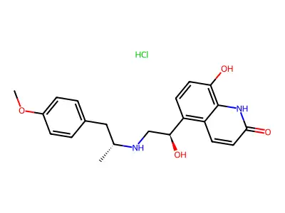 Carmoterol hydrochloride structure