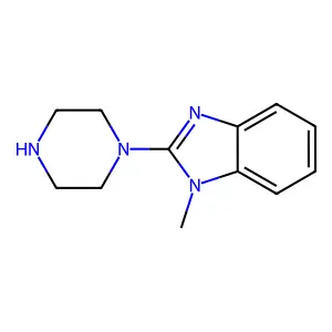 1-methyl-2-(piperazin-1-yl)-1H-benzo[d]imidazole structure