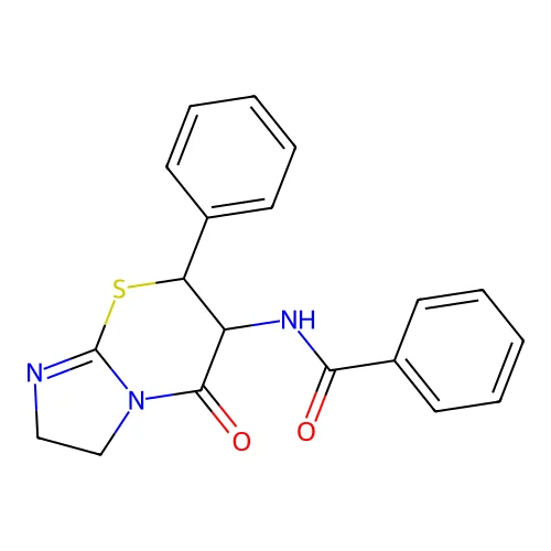 N-(5-Oxo-7-phenyl-2,3,6,7-tetrahydroimidazo(2,1-b)(1,3)thiazin-6-yl)benzamide structure