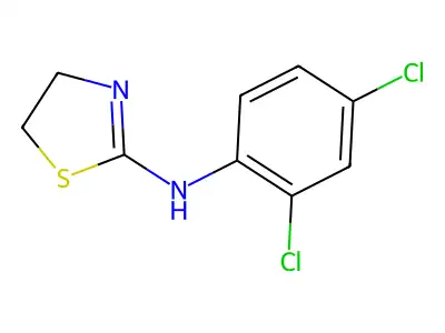 2-(2,4-Dichloroanilino)-2-thiazoline structure