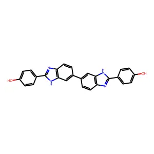 Phenol, 4,4'-[5,5'-bi-1H-benzimidazole]-2,2'-diylbis- structure