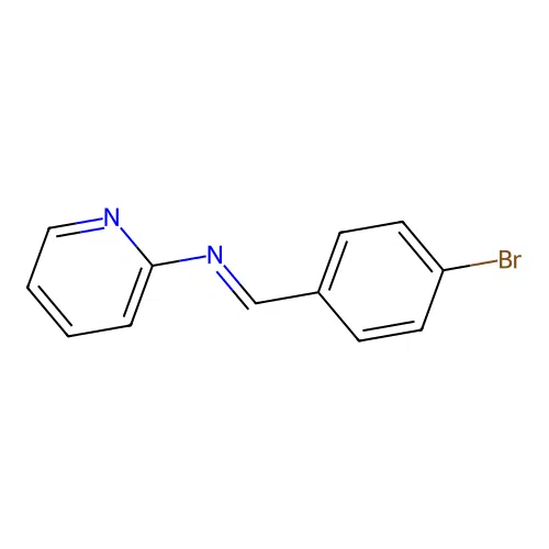 1-(4-bromophenyl)-N-pyridin-2-ylmethanimine structure